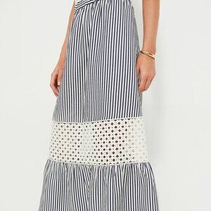 Tuckernuck Blue Stripe Eyelet Hana Skirt (NWT!)